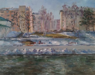 весенний город