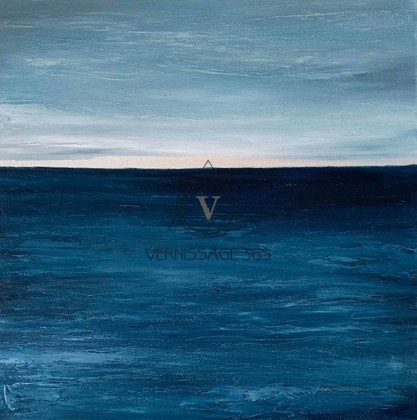 Картина с морем "Кобальтовый пейзаж"