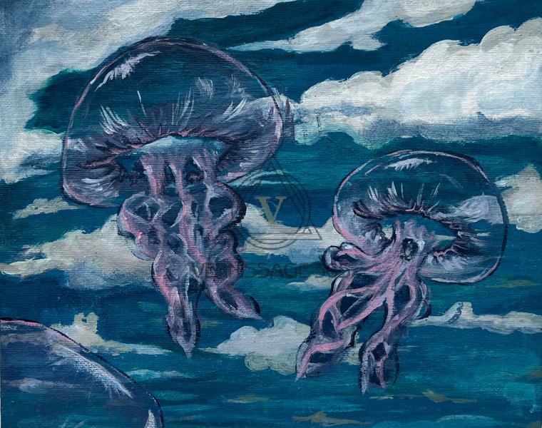 Картина на холсте грунтованном «Медузы»