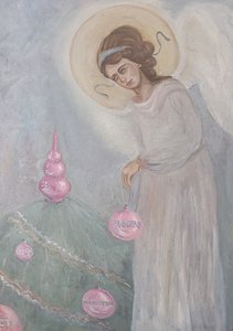 Ангел наряжает ёлку