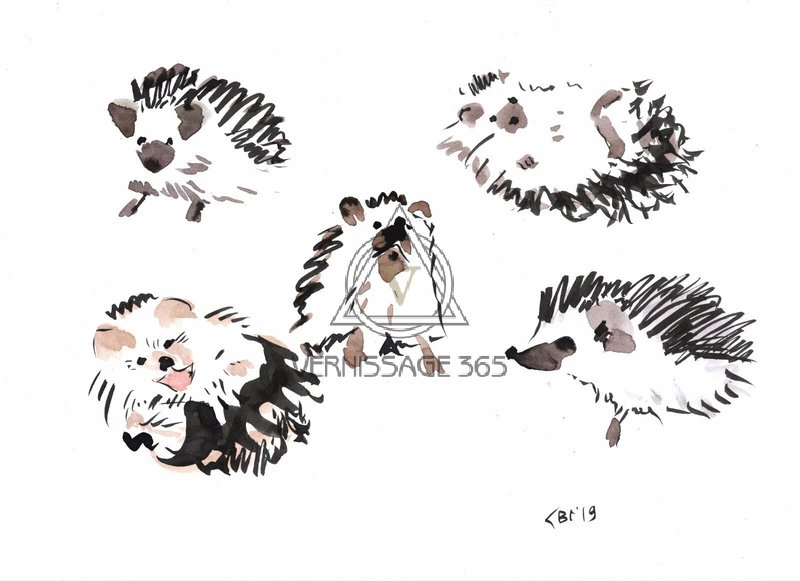 Весёлые ёжики