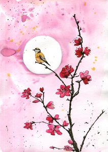 Птичье пенье под луной