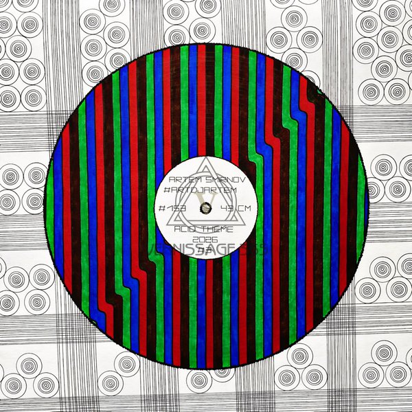 Кислотная Тема Цветная абстракция с узором