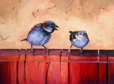 Птицы красные