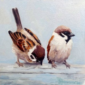 Воробушки белые