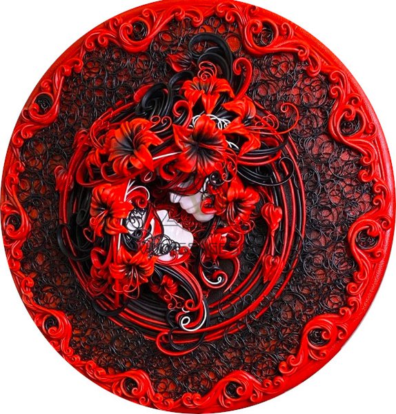 Панно из кожи « Мистерия»