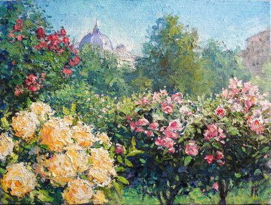 Розовый сад Вене