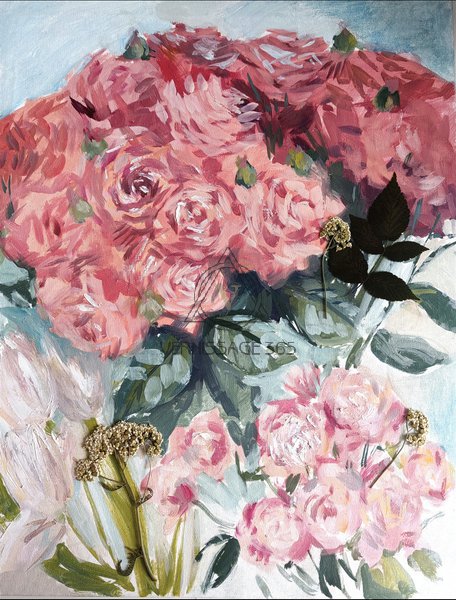 Розовый букет