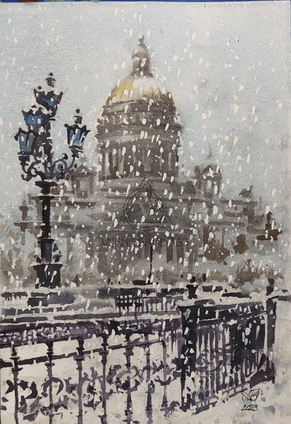 Исаакий. Метель.