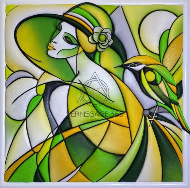 Картина из кожи» Айседора. Летний сад»