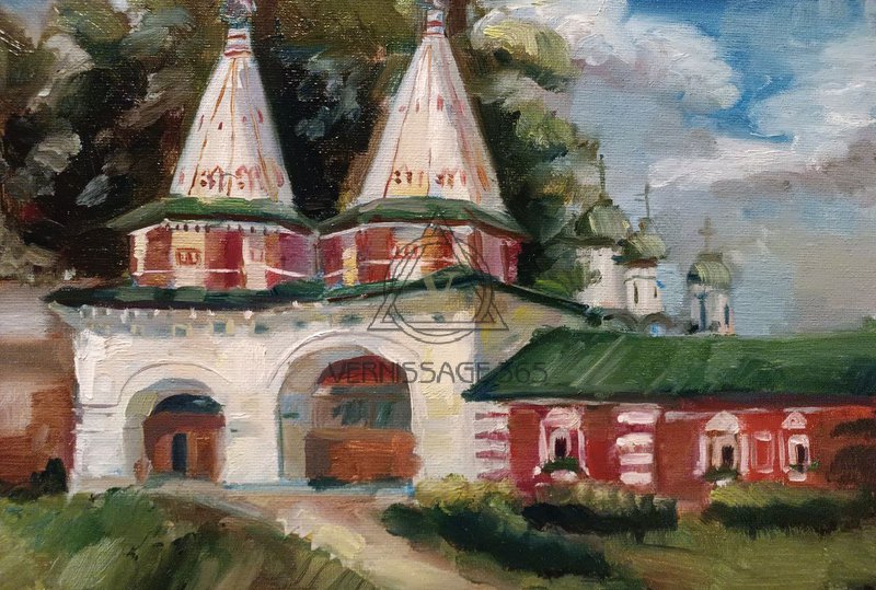 Ворота Ризоположенского женского монастыря. Суздаль