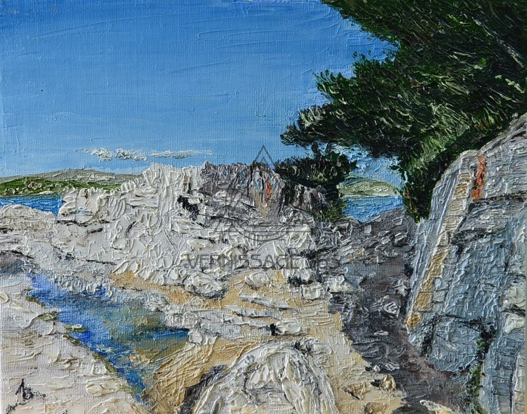 Каменистый берег в Антибе (Rocky coast in Antibes)