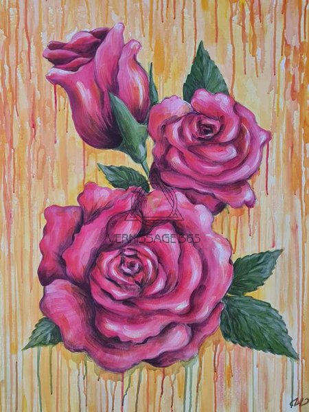 Интерьерная картина "Розы"
