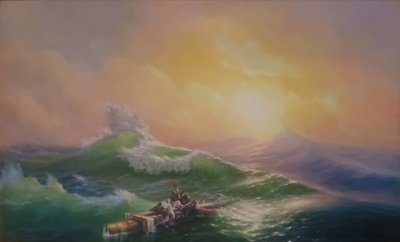 Копия картины И. К. Айвазовского "9 вал"