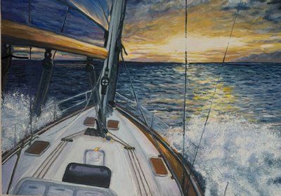Рассвет на море