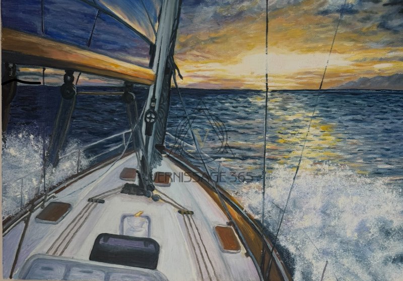 Рассвет на море