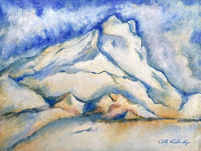 Гора в стиле Сезанн