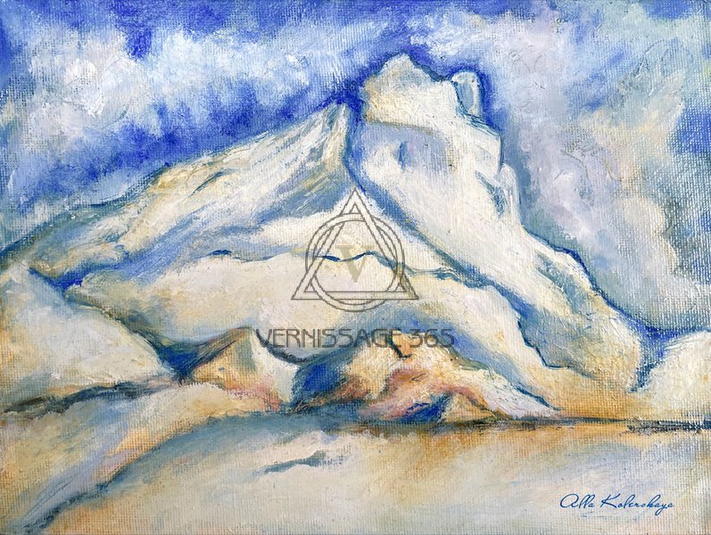 Гора в стиле Сезанн