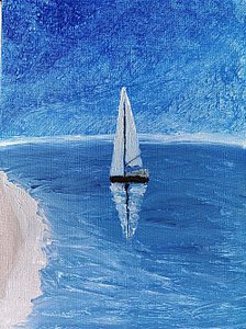 Парусник в море