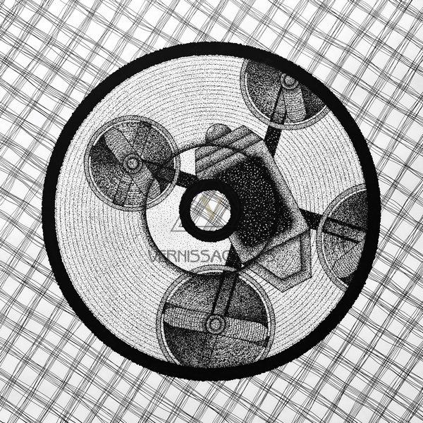 Dron Картина с квадрокоптером