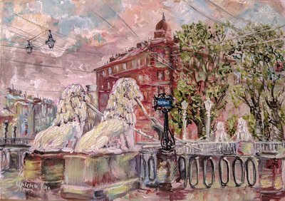 Львиный мостик. Санкт-Петербург