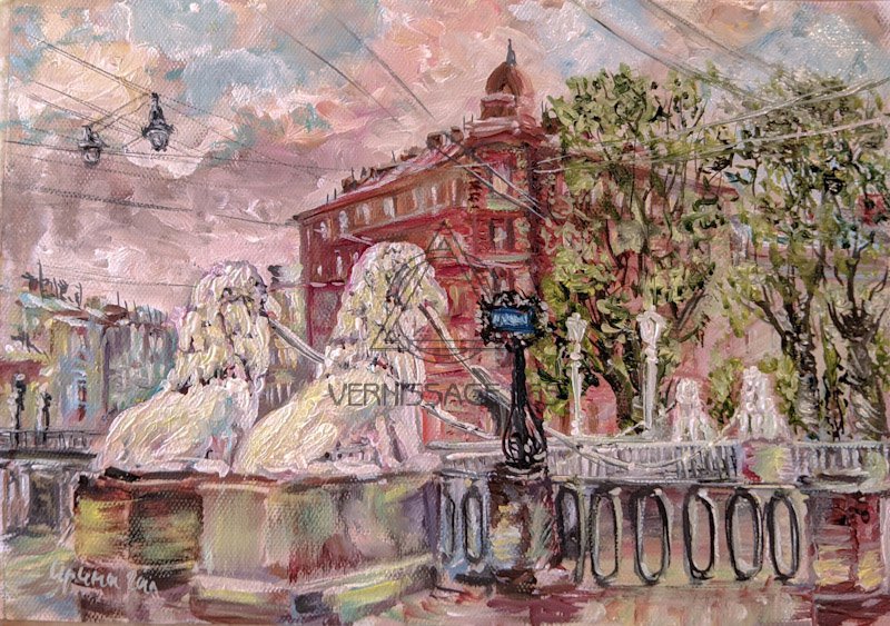 Львиный мостик. Санкт-Петербург